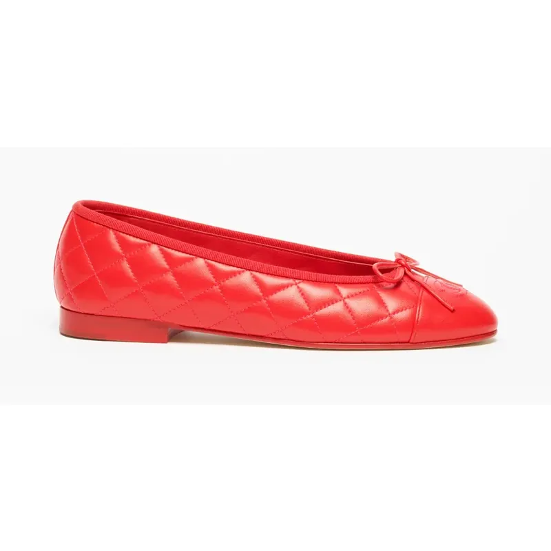 Chanel Ballet flats - Lambskin, red