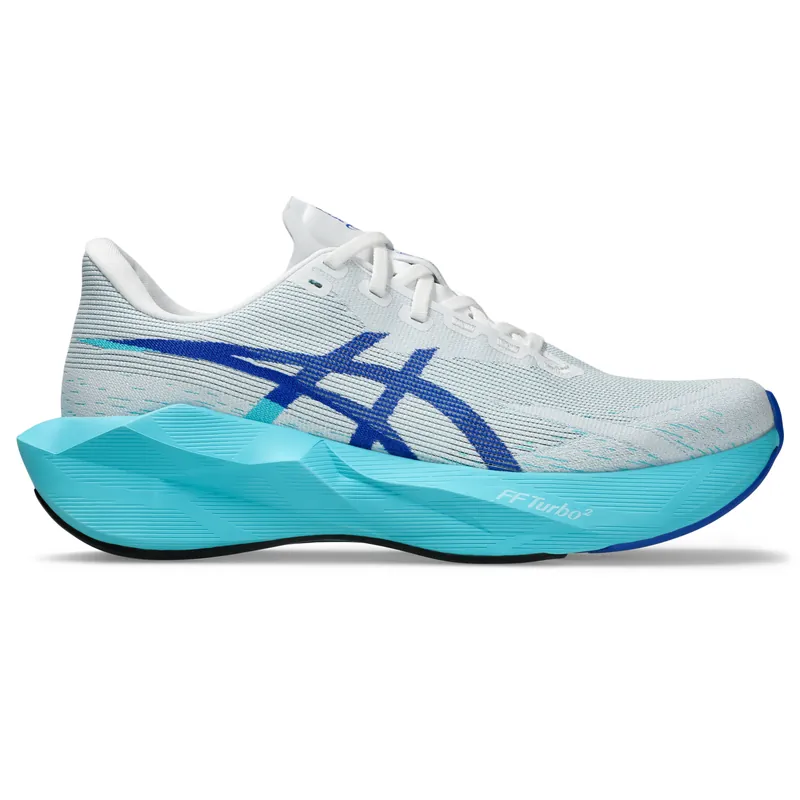 Asics White / Energy Aqua
