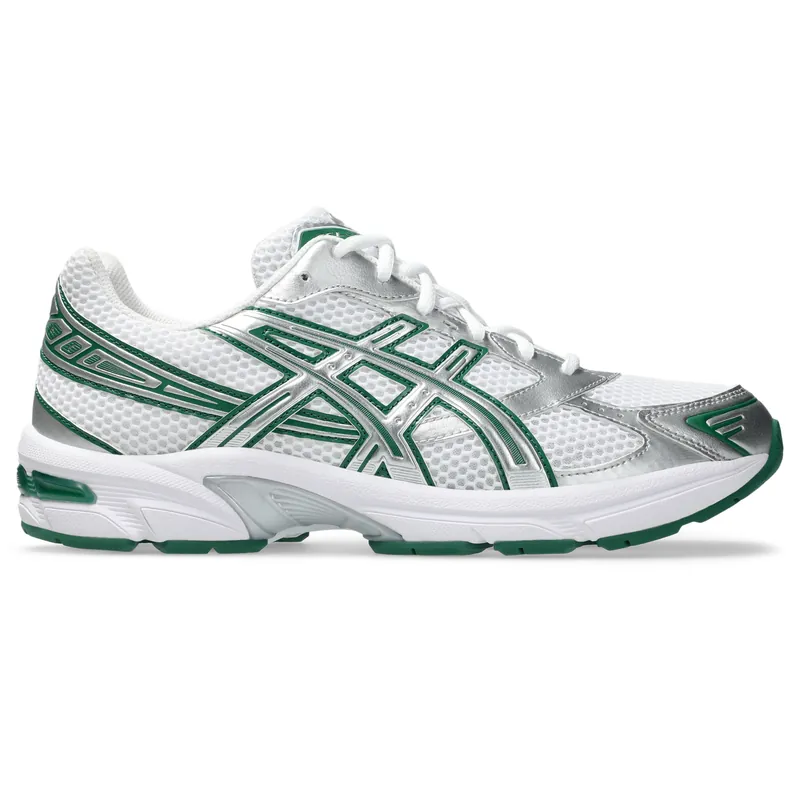 Asics White Silver Green