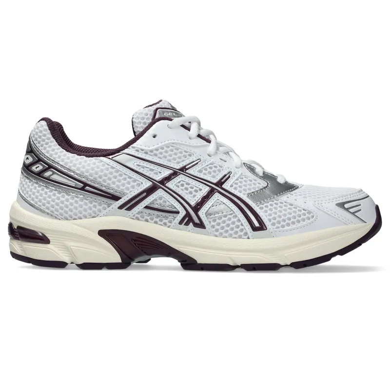 Asics White Deep Plum