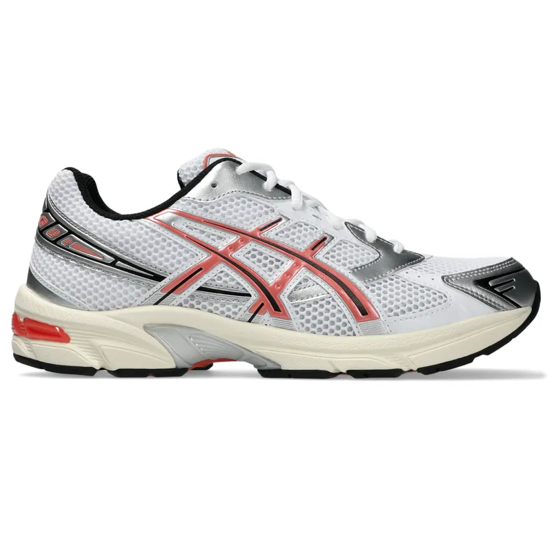 Asics White Desert Red