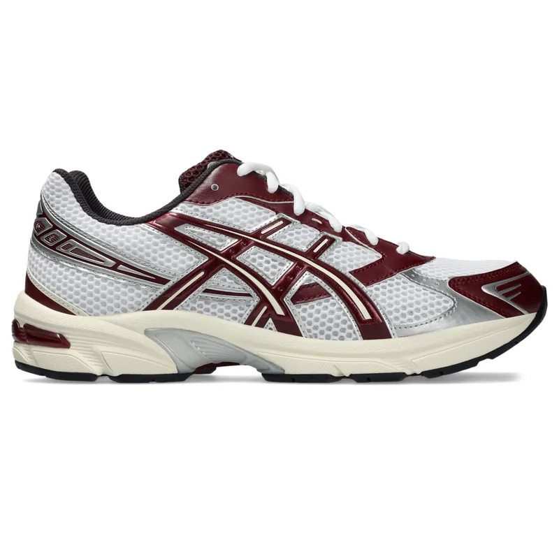 Asics White Maroon Banner