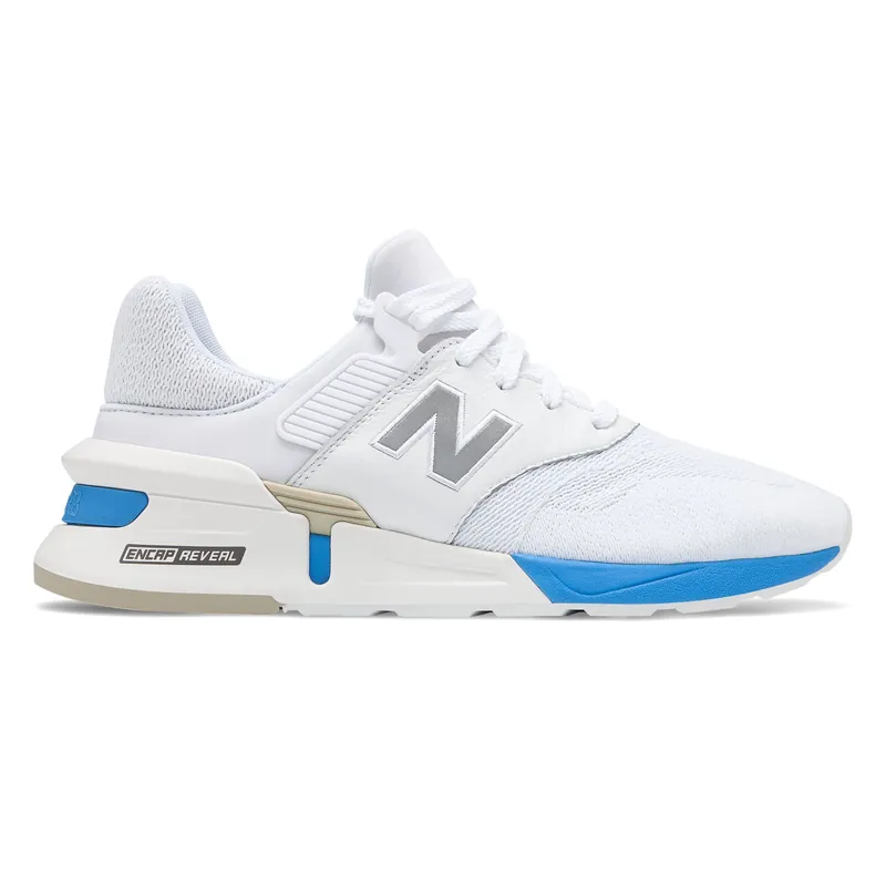 New Balance White Blue