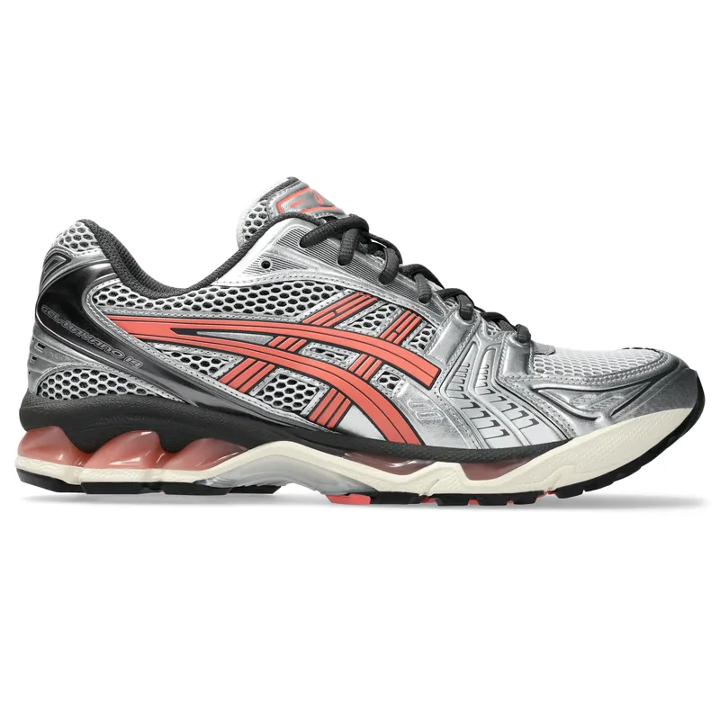 Asics White / Papaya