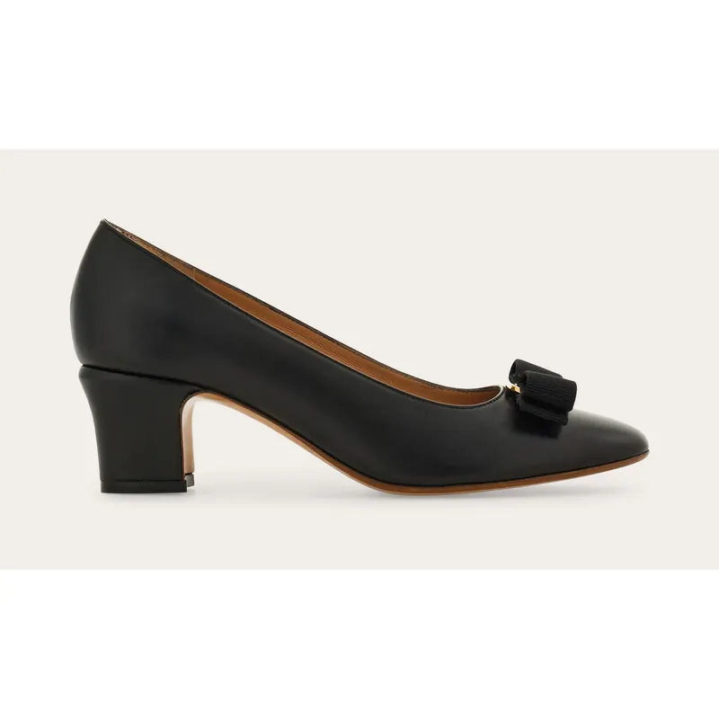 Salvatore Ferragamo Vara Bow Block Heel Pump